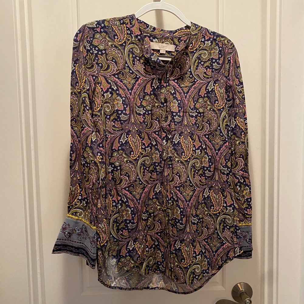 LOFT paisley blouse
